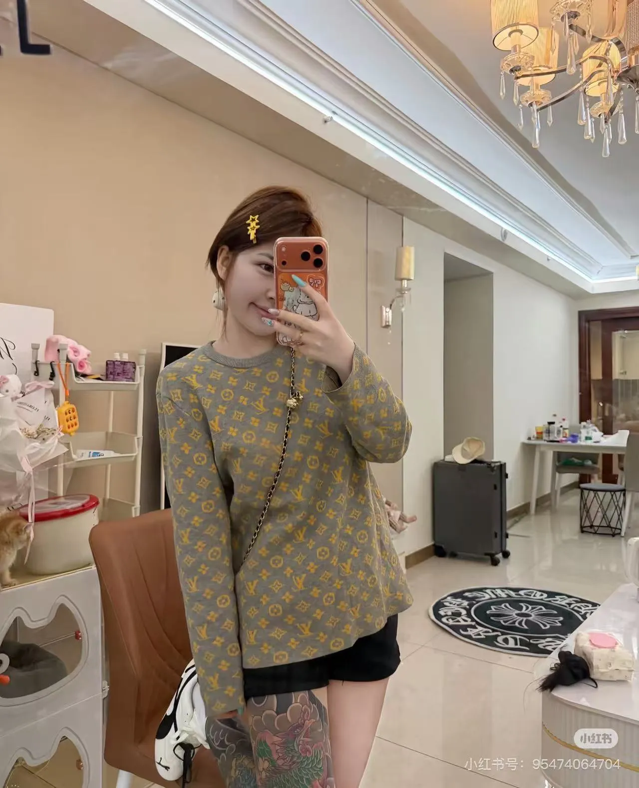 Louis Vuitton/Louis Vuitton jacquard jacquard sweater
